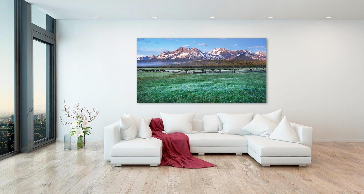 Modern Condo sawtooth mountains print FAQ