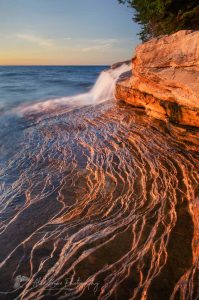 Elliot Falls Pictured Rocks Michigan.