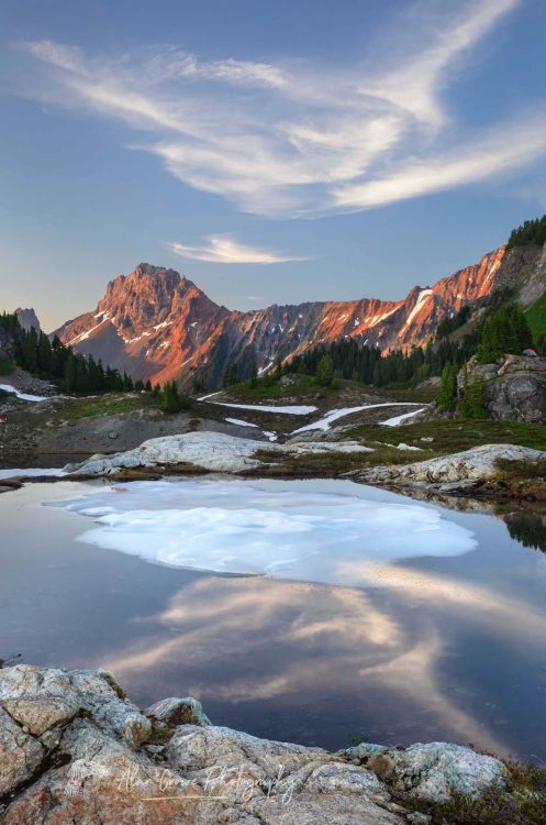 Tarn, Yellow Aster Butte Basin, North Cascades Photo Highlights 2018
