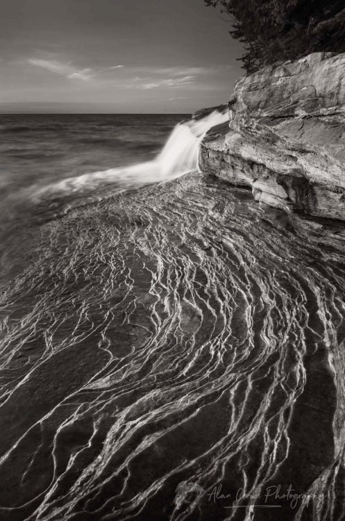 Elliot Falls Pictured Rocks Michigan.
