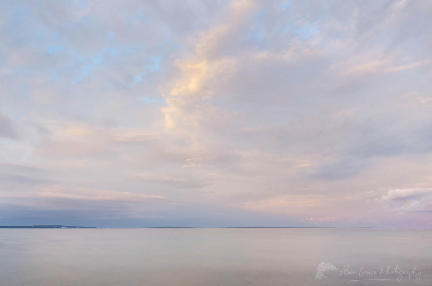 Evening sky over Lake Huron, Mackinaw City Michigan #63633