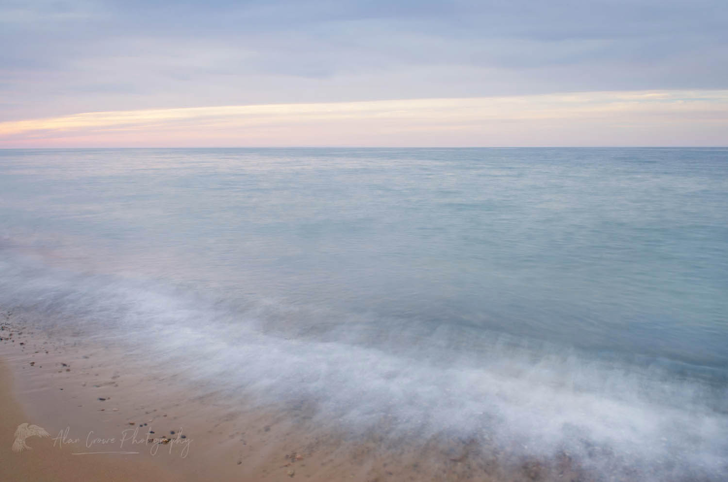 Lake Superior seen from beach at Whitefish Point Upper Peninsula Michigan #63779