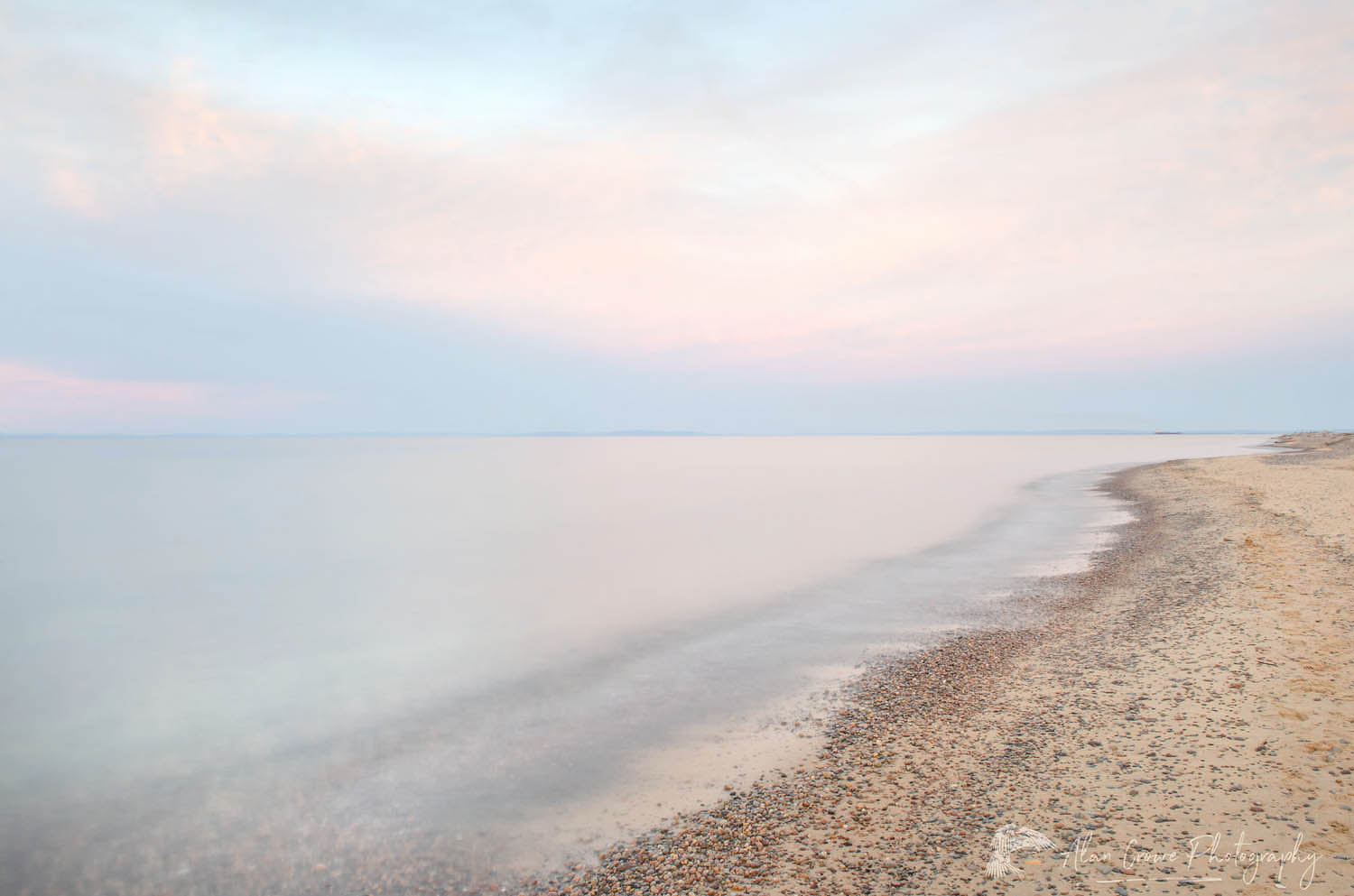 Lake Superior seen from beach at Whitefish Point Upper Peninsula Michigan #63785