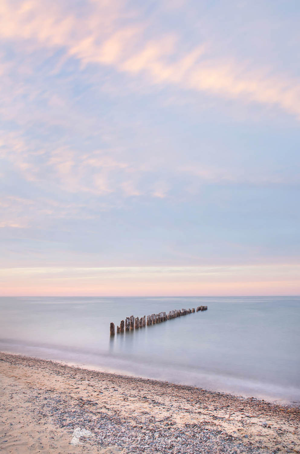 Lake Superior seen from beach at Whitefish Point Upper Peninsula Michigan #63787