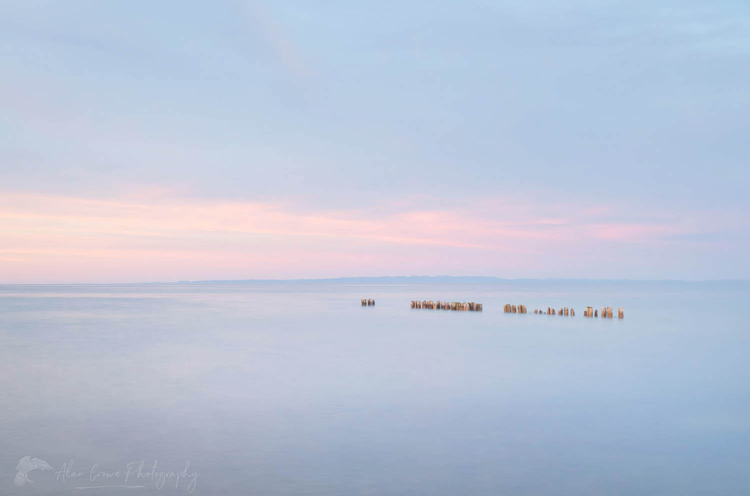 Sunset over Lake Superior seen from beach at Whitefish Point Upper Peninsula Michigan #63789