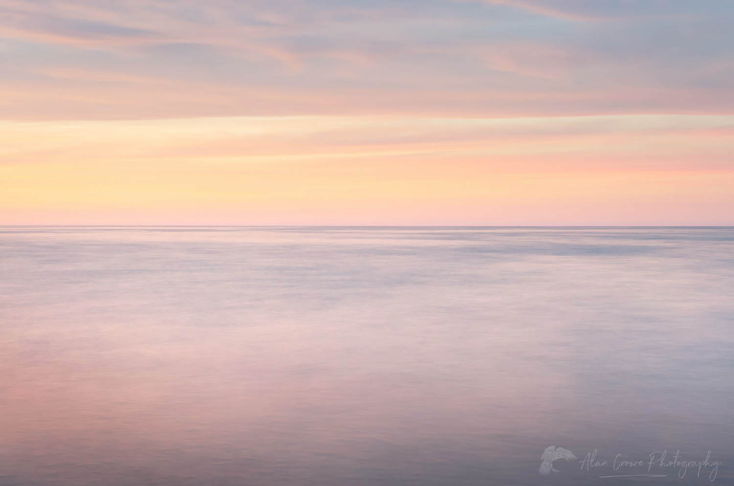 Sunset over Lake Superior seen from beach at Whitefish Point Upper Peninsula Michigan #63801