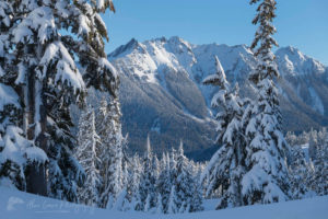 Nooksack Ridge in winter North Caascades Washington