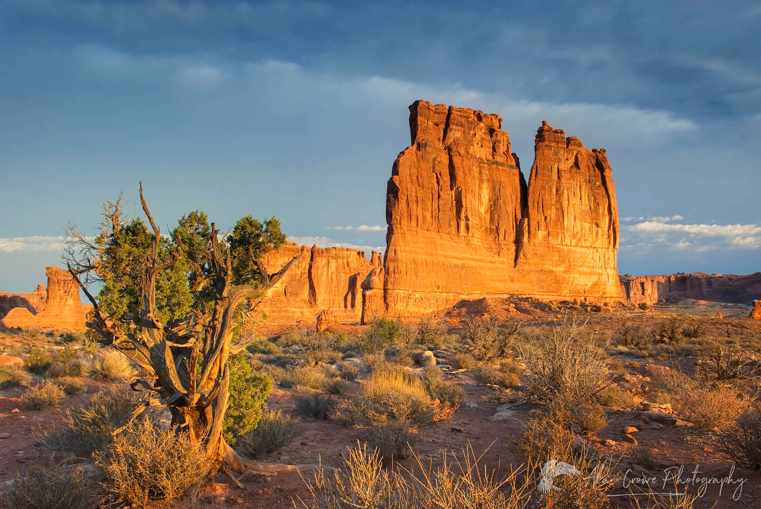 Courthouse Towers group, Arches National Park Utah #26094