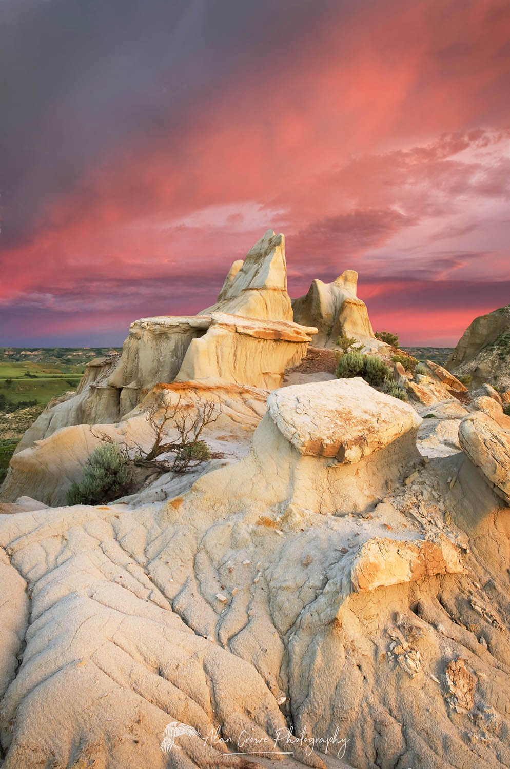 Dawn over Theodore Roosevelt National Park, North Dakota - Alan Crowe