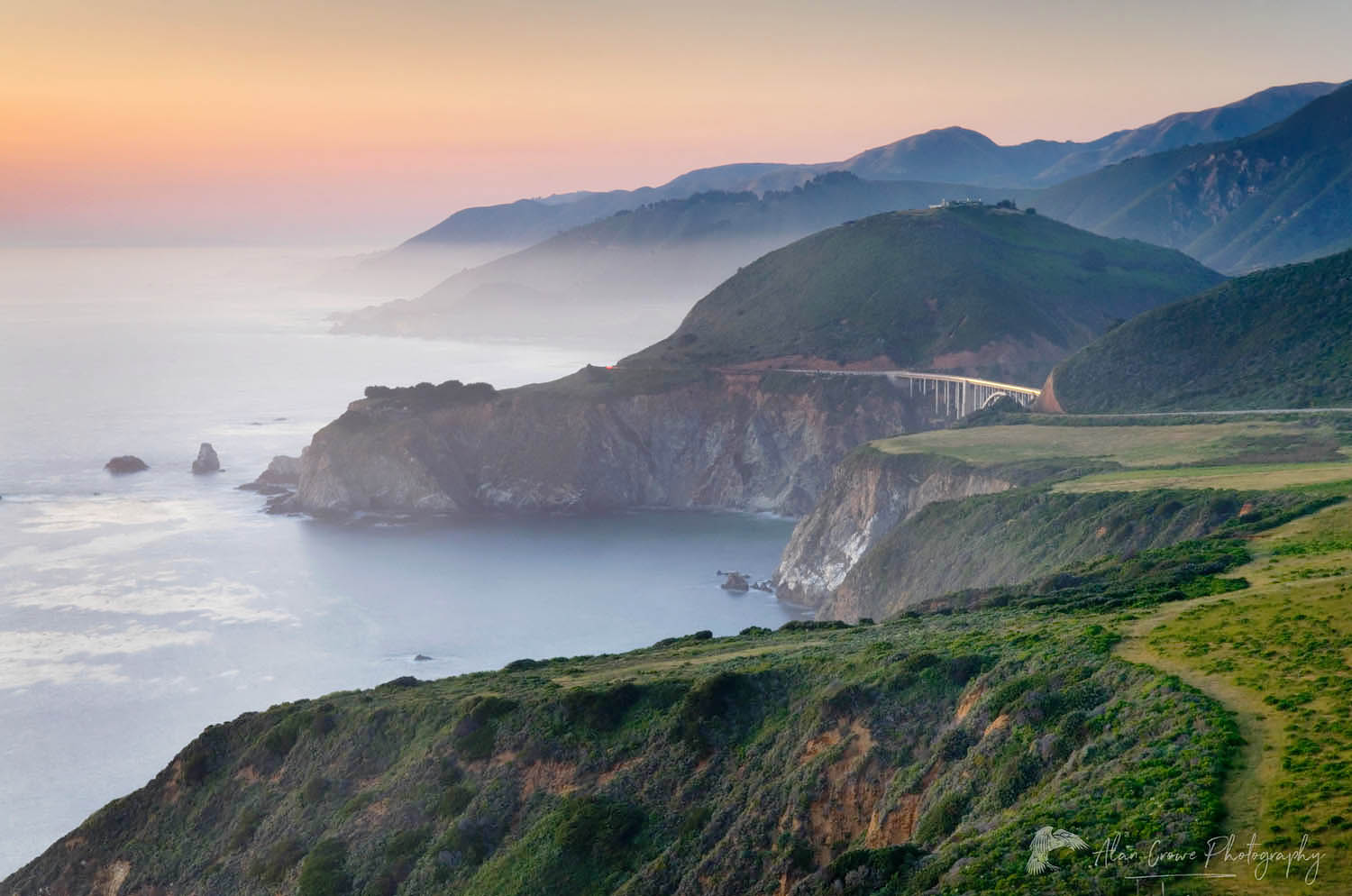 Rugged coastal headlands of Big Sur California Alan Crowe Photography