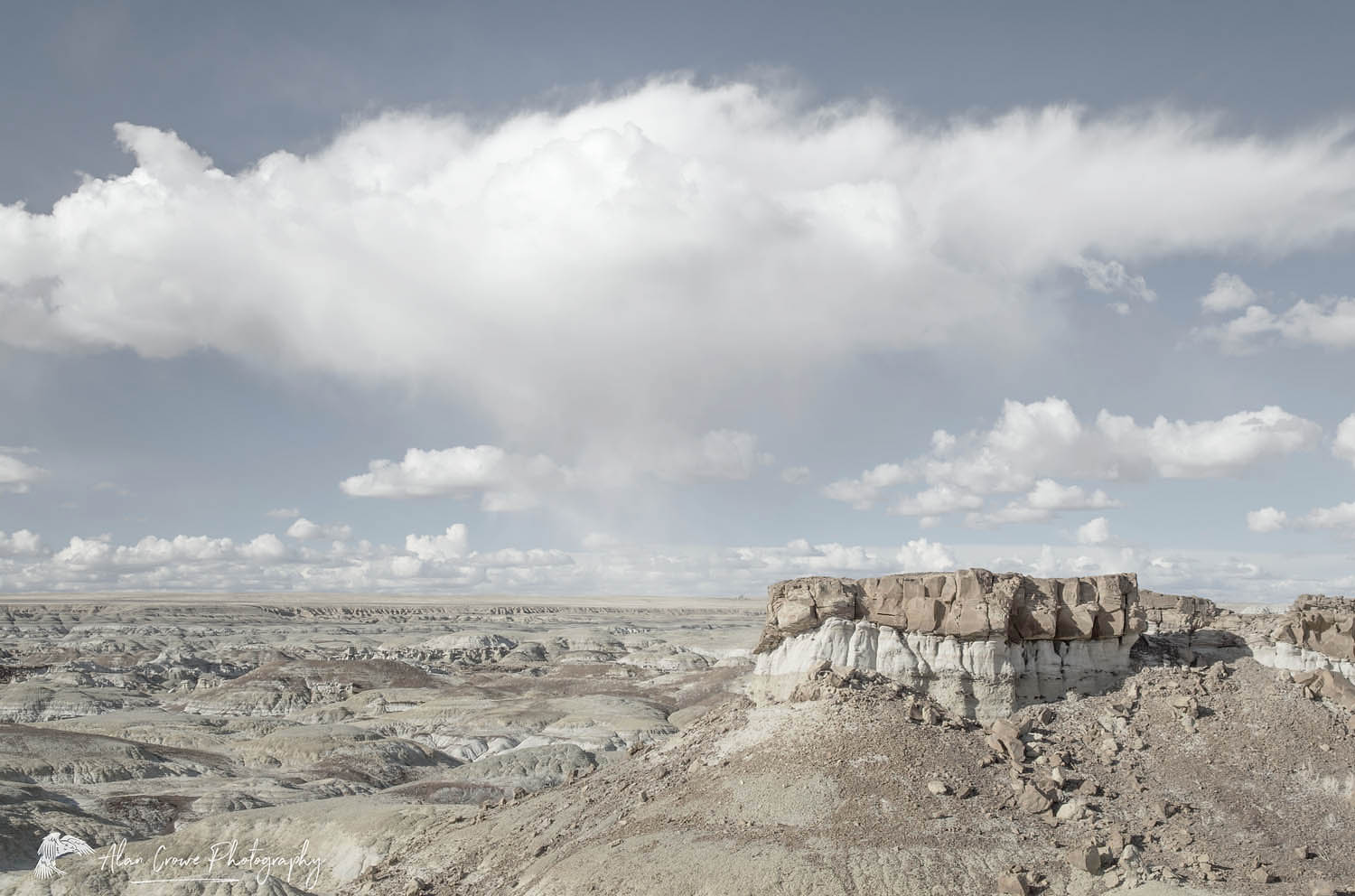 Storm clouds over Bisti Badlands, Bisti/De-Na-Zin Wilderness, New Mexico #57328r