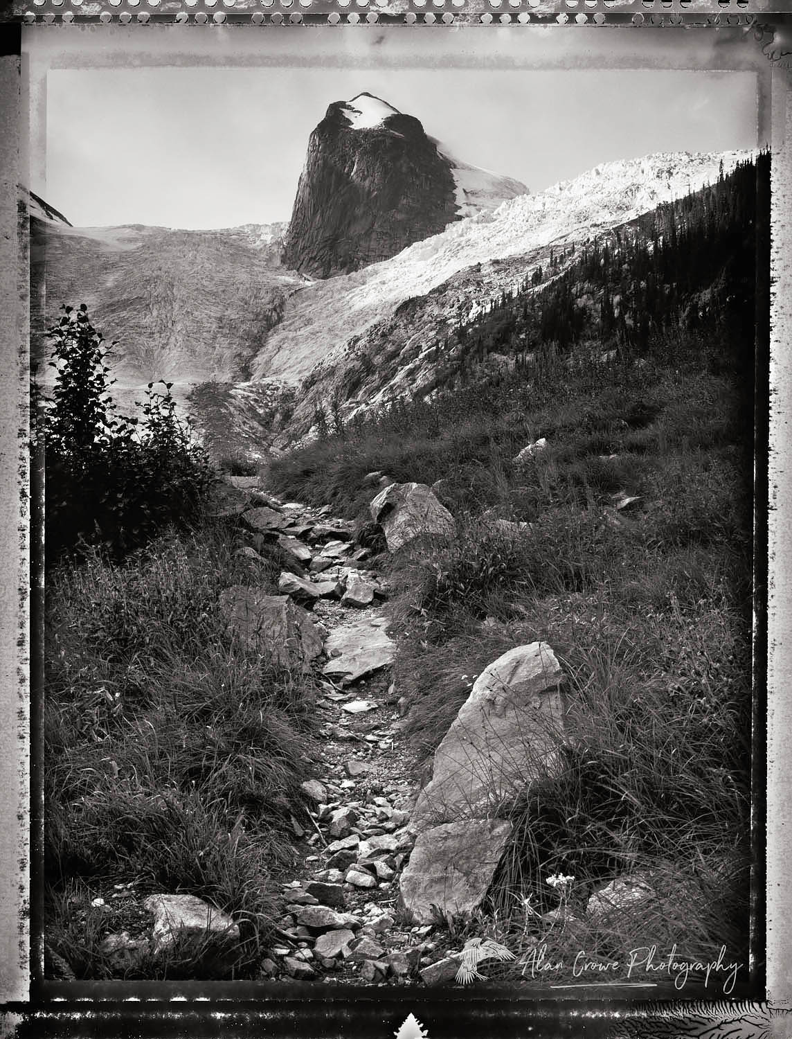 Trail to Conrad Cain Hut Bugaboos British Columbia Canada #745cbw