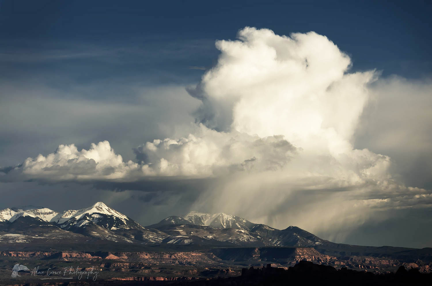 Storm clouds over La Sal Mountains, Utah #57897r