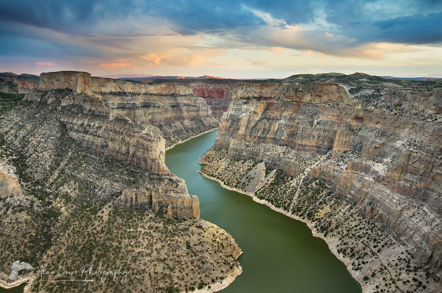 Bighorn Canyon seen from Devil Canyon Overlook, Bighorn Canyon National Monument Montana #53361