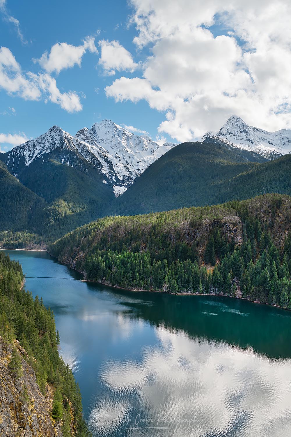Colonial Peak, Pyramid Peak, Diablo Lake, Ross Lake National Recreation Area, North Cascades Washington #65009
