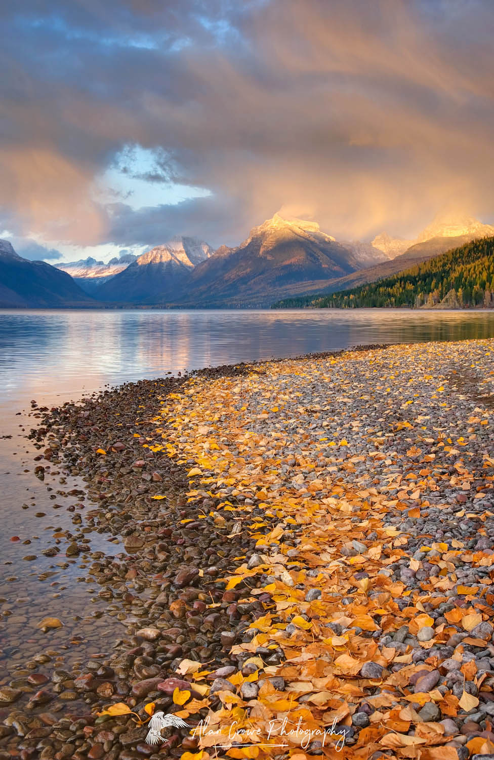 Autumn storm over Lake McDonald Glacier National Park Montana #22770