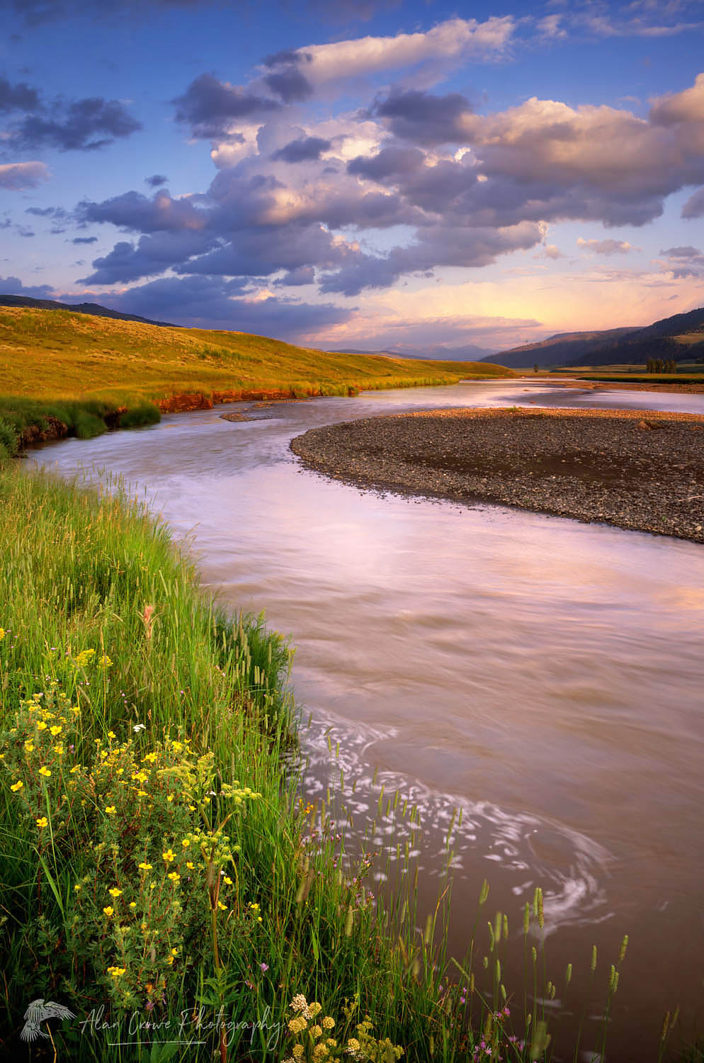 Lamar River, Yellowstone National Park Wyoming #3988
