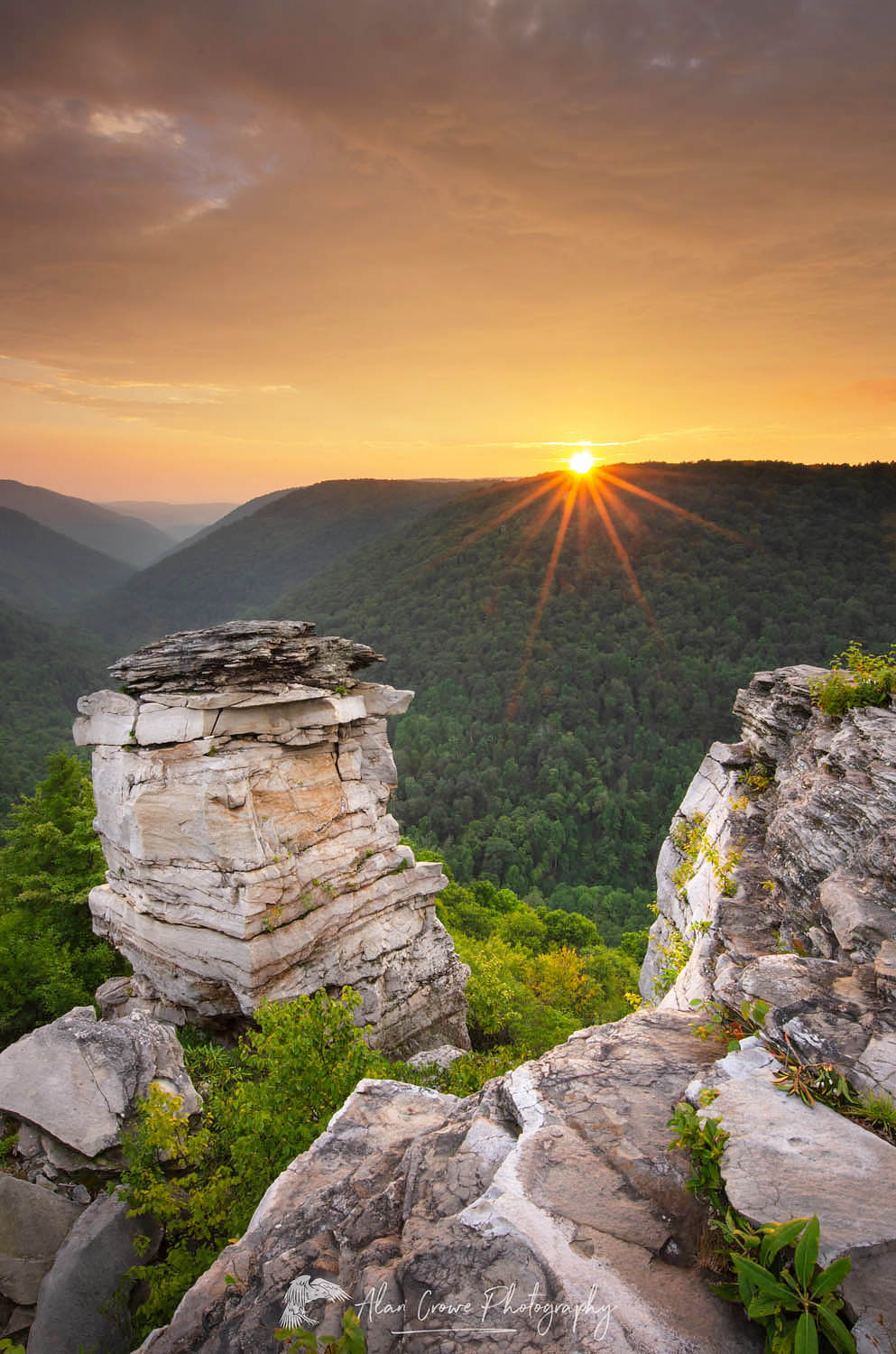 Sunset at Lindy Point Overlook, Blackwater Falls West Virgina. #63427