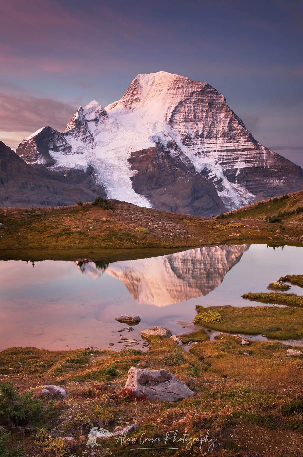 Sunrise over Mount Robson, from Mumm Basin, Mount Robson Provincial Park British Columbia #54615