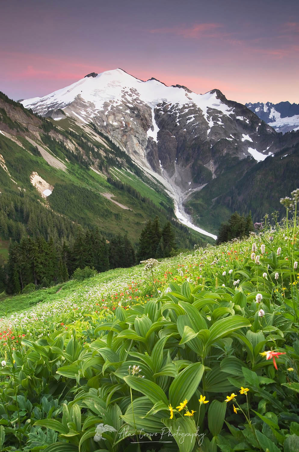Ruth Mountain from Hannegan Peak, Mount Baker Wilderness North Cascades Washington #54365