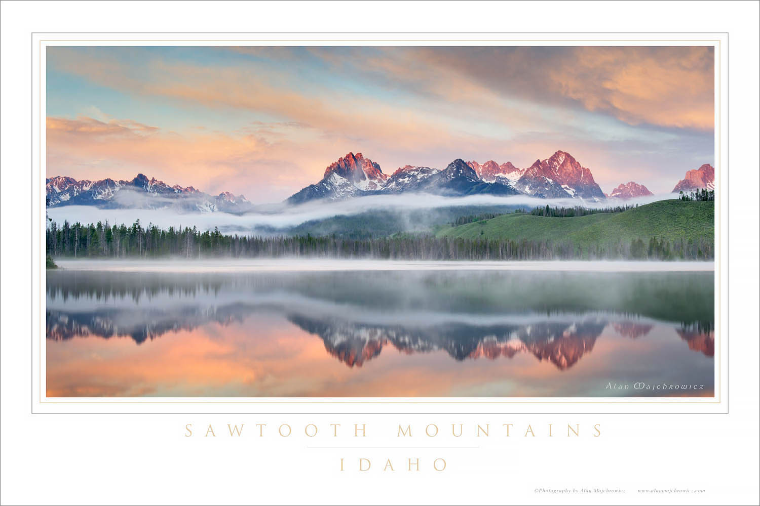 Little Redfish Lake Sawtooth Mountains