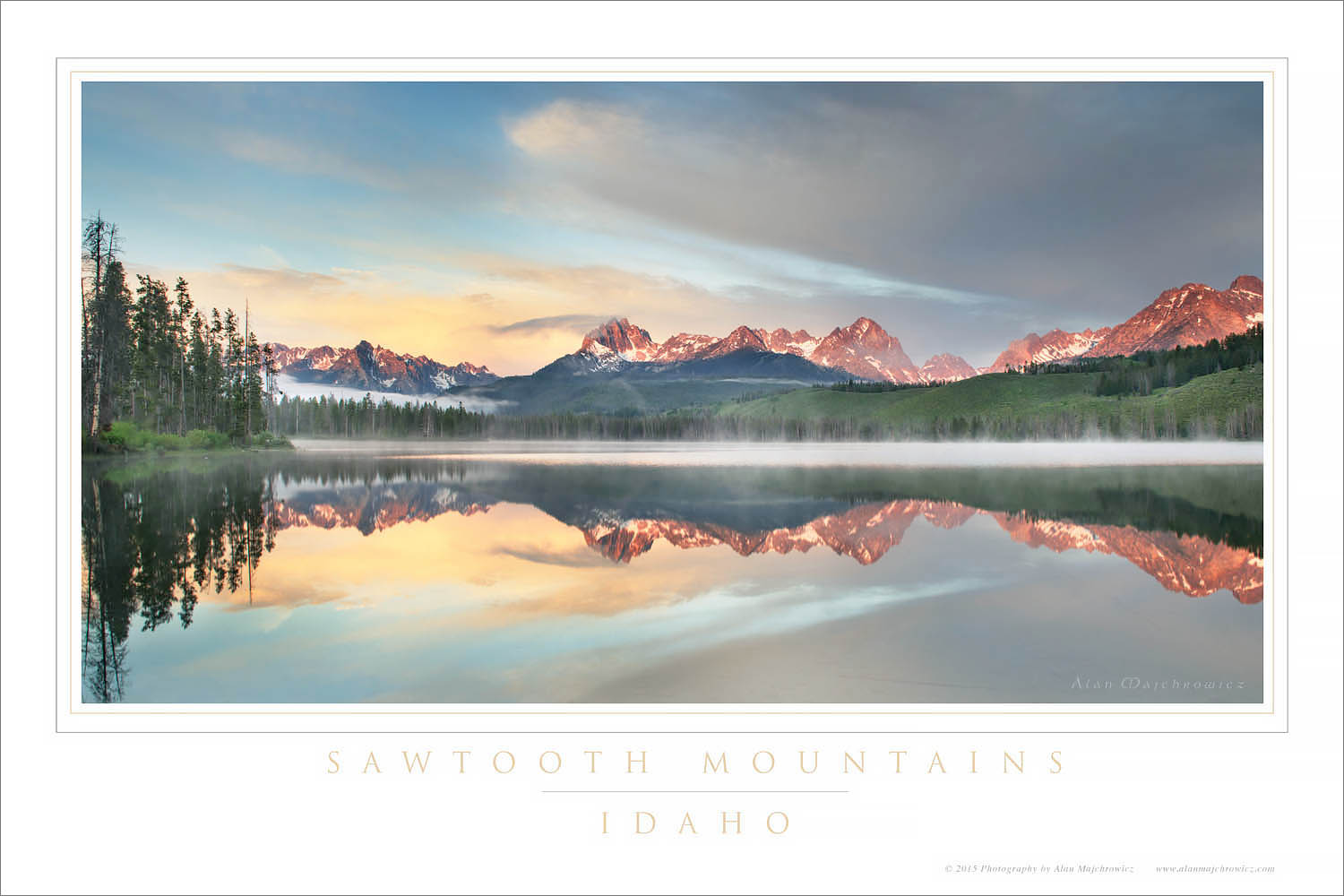 Little Redfish Lake Sawtooth Mountains