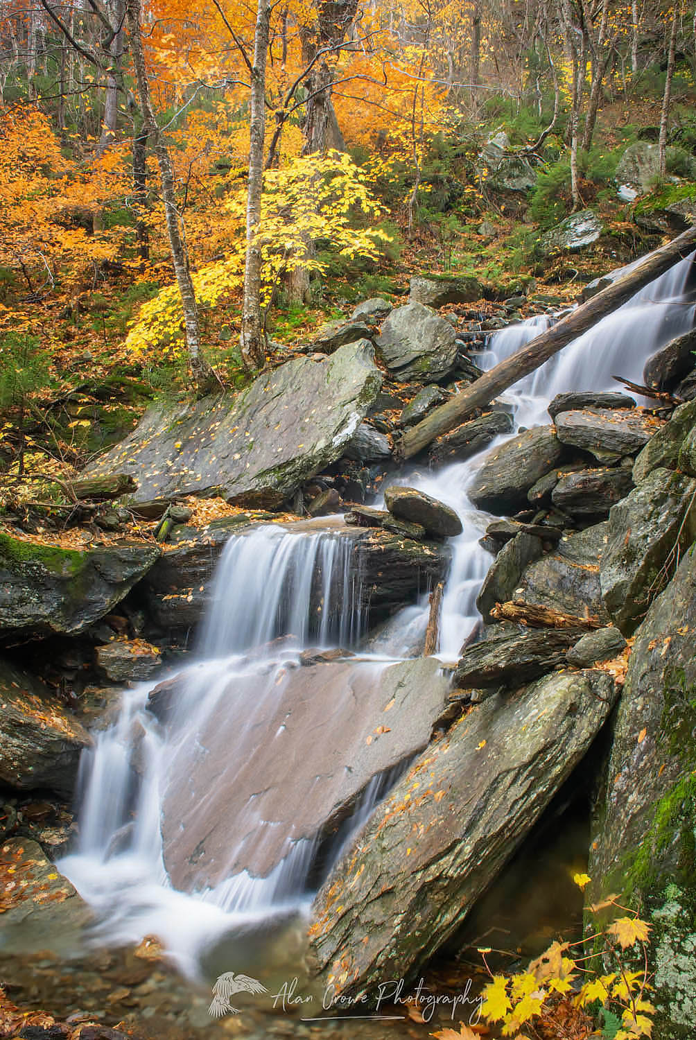 Smugglers Notch Waterfall Vermont