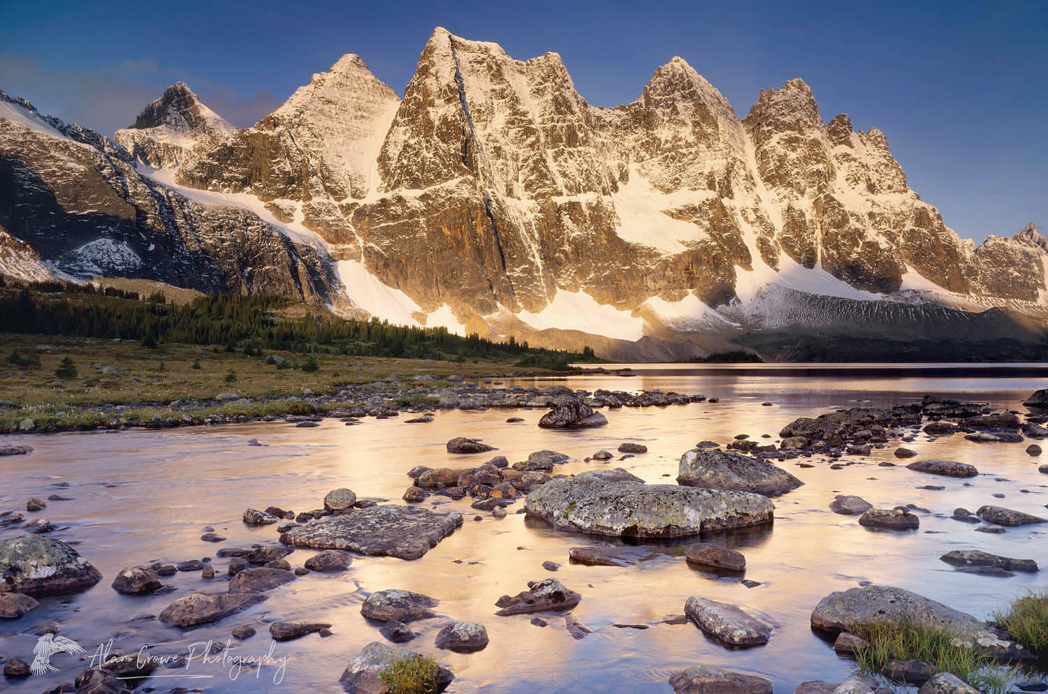 The Ramparts and Amethyst Lake, Tonquin Valley, Jasper National Park Alberta Canada #3054