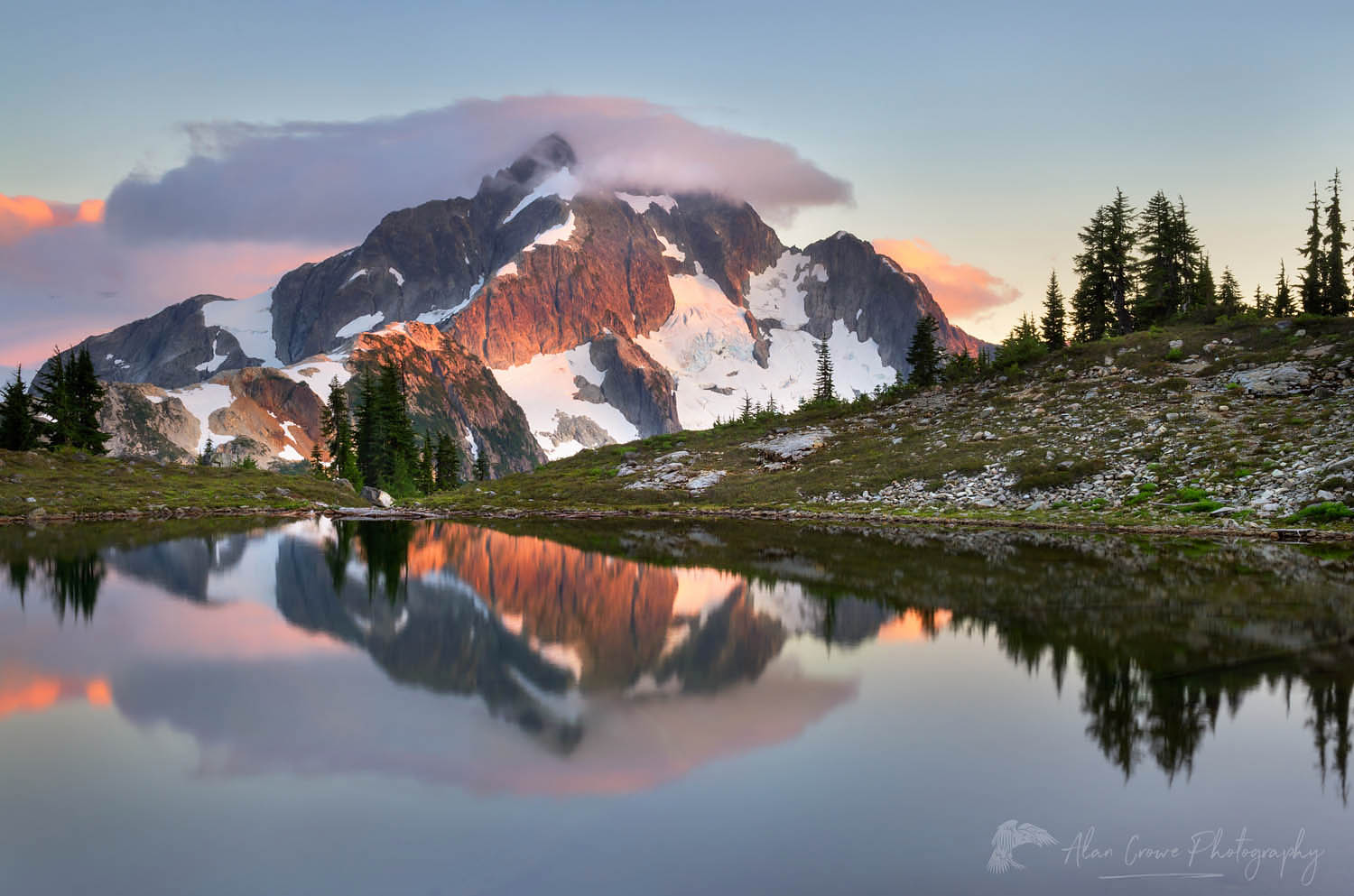 Whatcom Peak reflected in Tapto Lake, North Cascades National Park #61501
