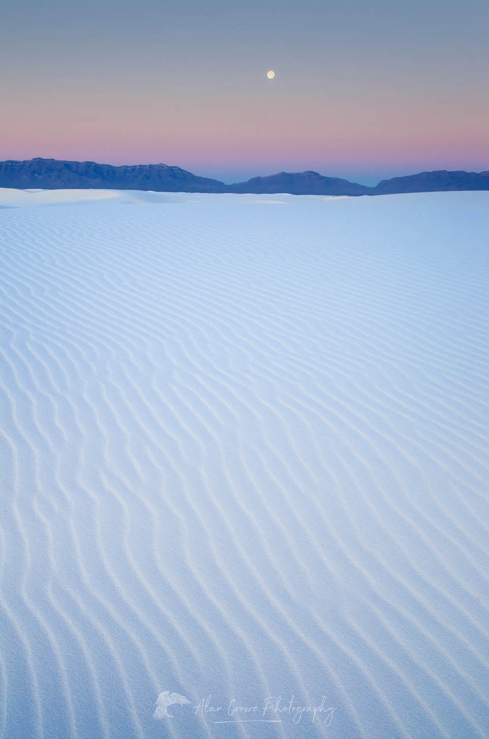 Full moon over White Sands National Park New Mexico #57026
