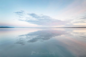 Clouds reflected in calm waters of Bellingham Bay Washington #64852