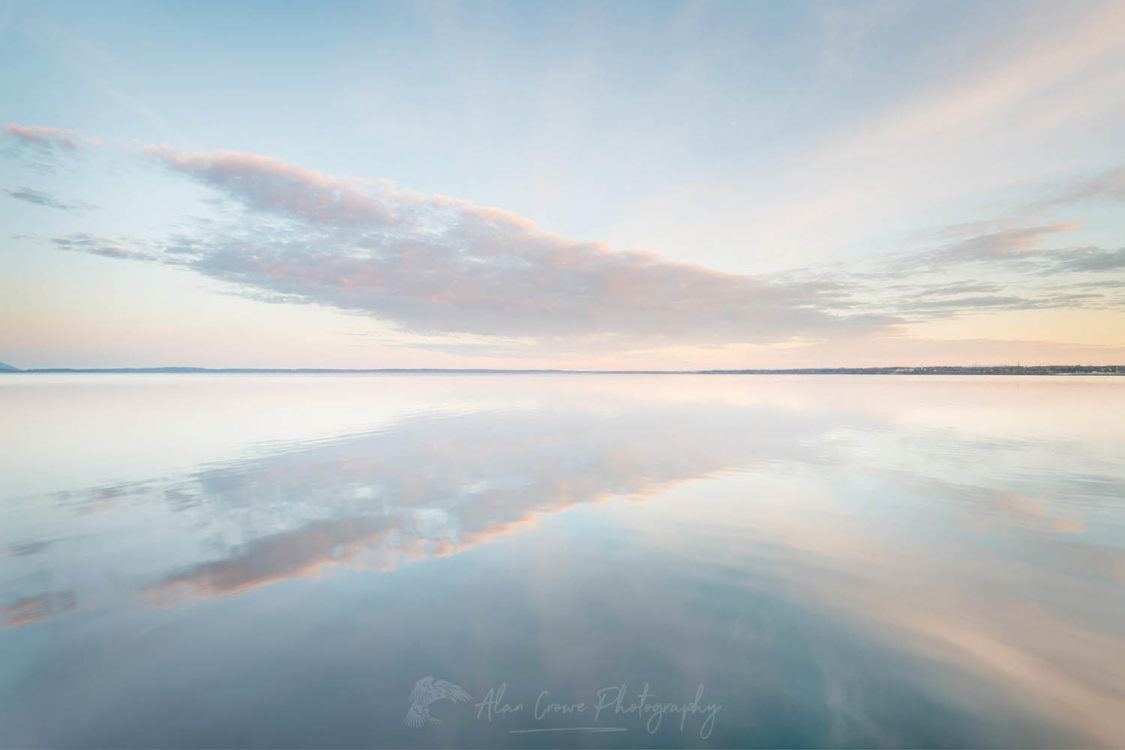Clouds reflected in calm waters of Bellingham Bay Washington #64853