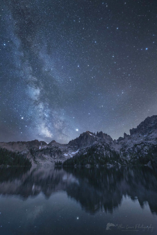 Milky Way over Baron Lake Sawtooth Mountains Milky Way over Baron Lake Sawtooth Mountains