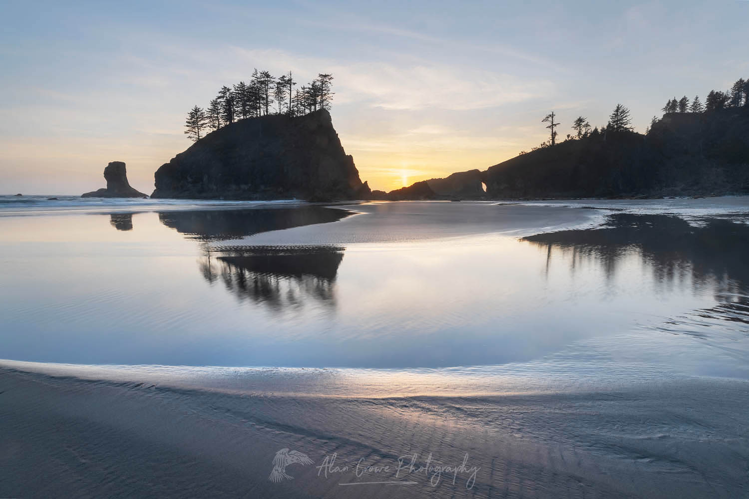 Second Beach tide pools at sunset, Olympic National Park near La Push Washington #65429