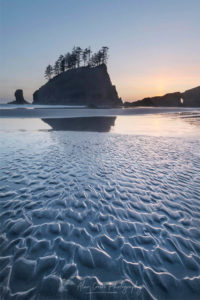 Second Beach at sunset, Olympic National Park near La Push Washington #65454