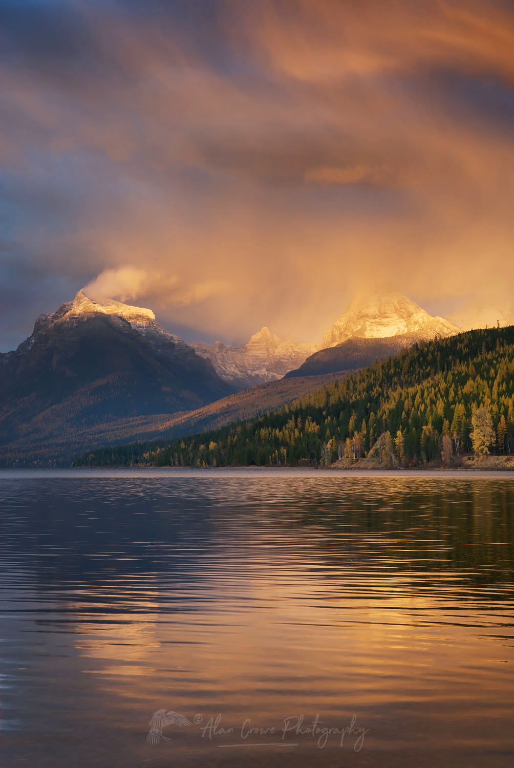 Autumn storm over Lake McDonald Glacier National Park Montana #22806