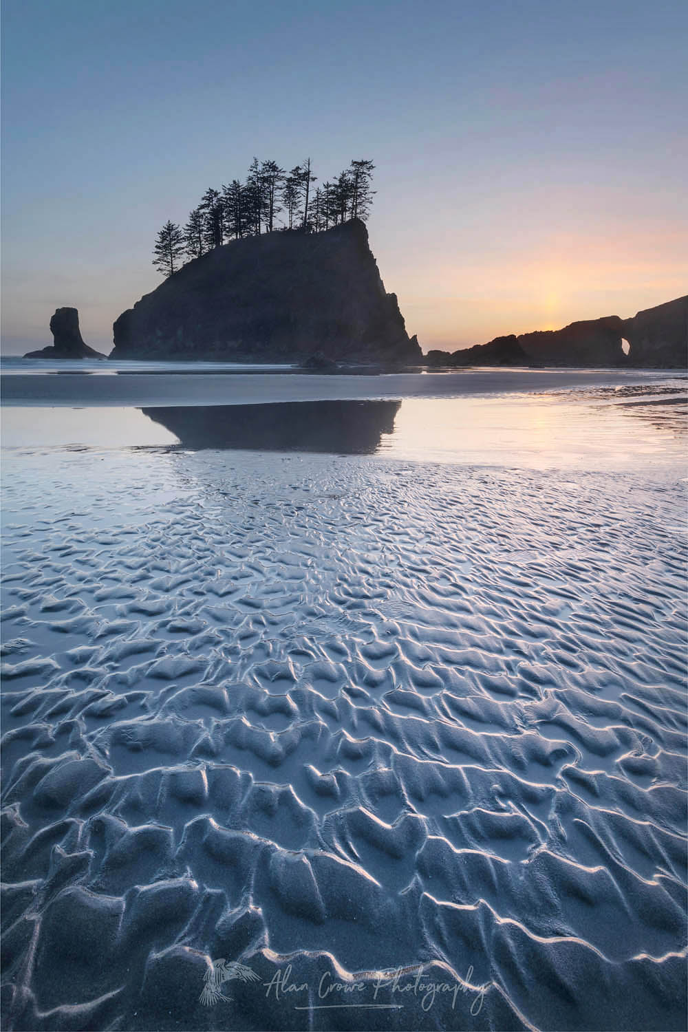 Second Beach at sunset, Olympic National Park near La Push Washington #65454