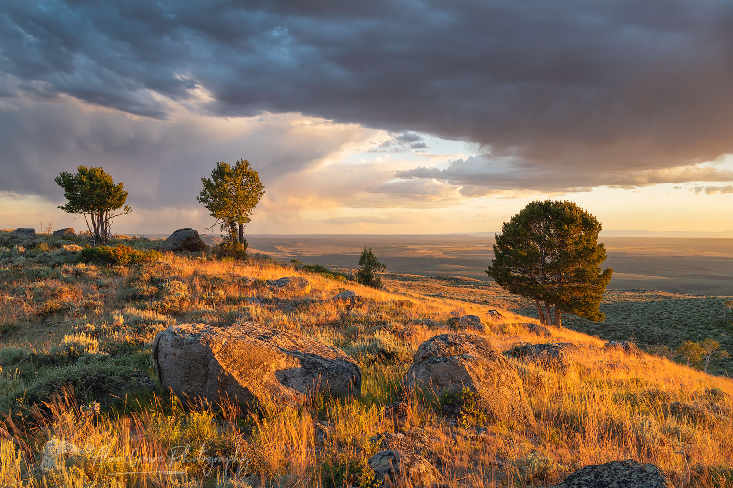 Stormy sunset from Scab Creek Trailhead. Bridger-Teton National Forest Sublette County, Wyoming #69039