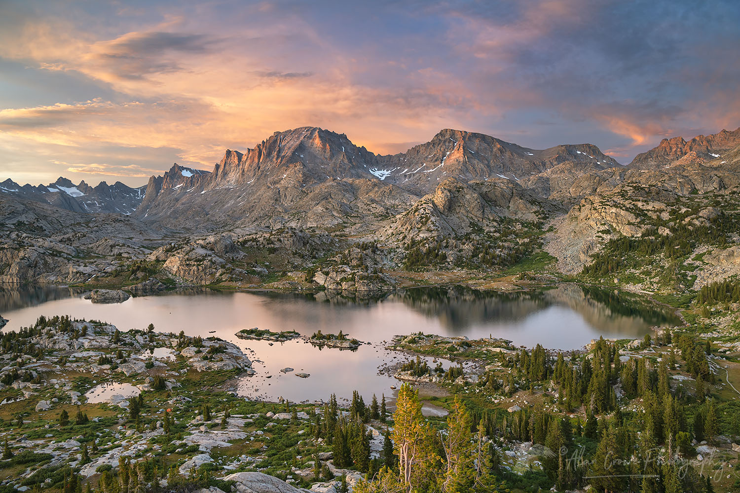 Island Lake and Fremont Peak, Bridger Wilderness, Wind River Range Wyoming #66377