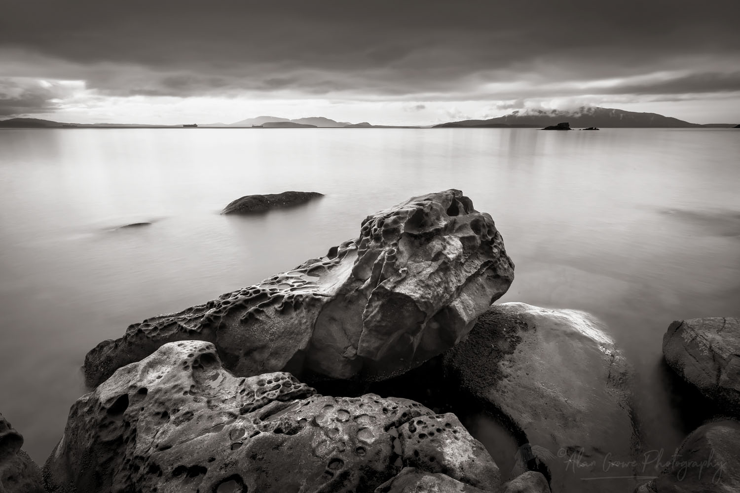 Samish Bay Wildcat Cove Larrabee State Park Washington #68324bw