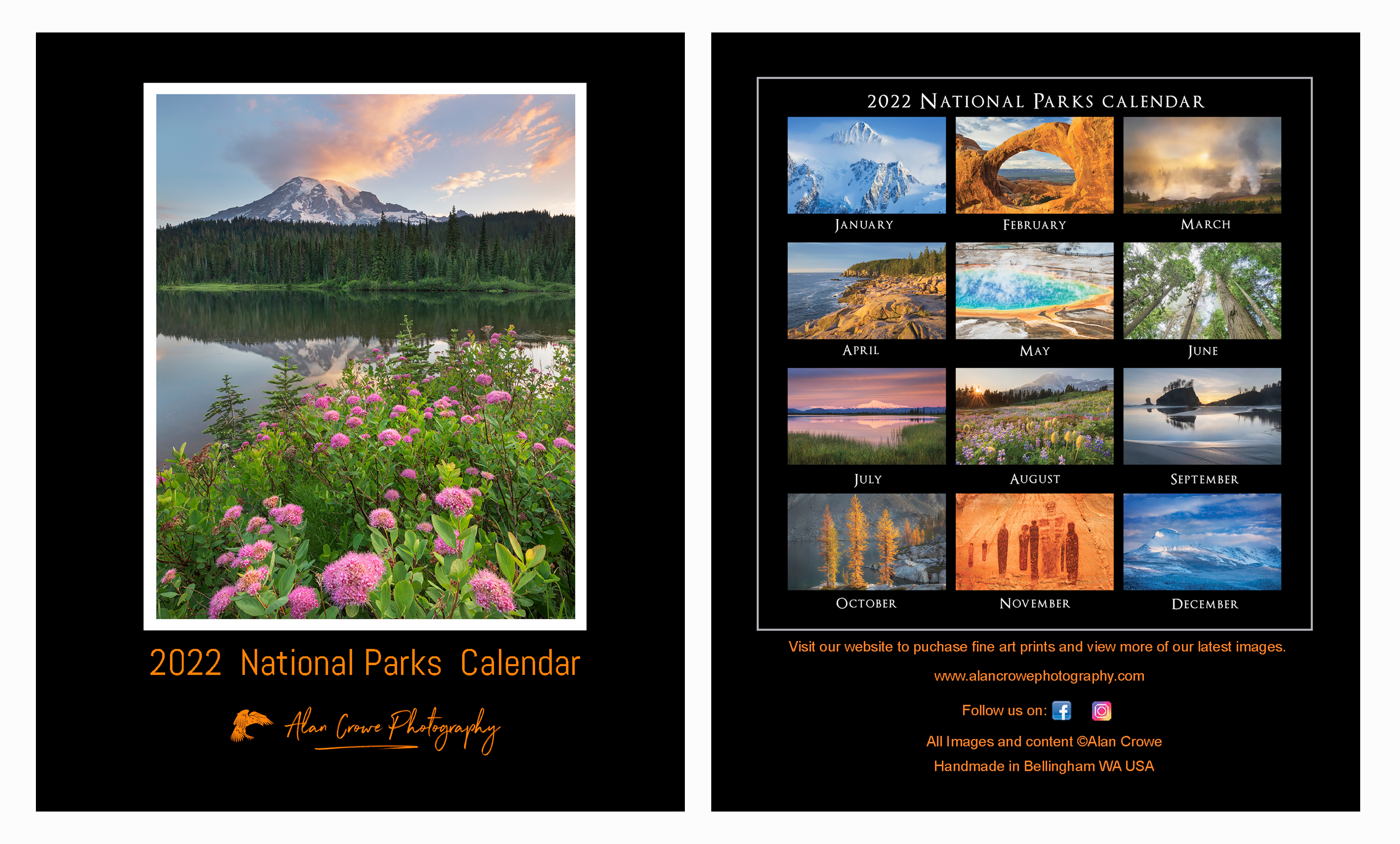 2022 National Parks Desktop CD Calendar