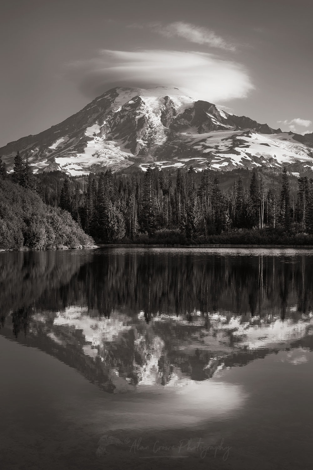 Bench Lake Mount Rainier National Park #73143bw