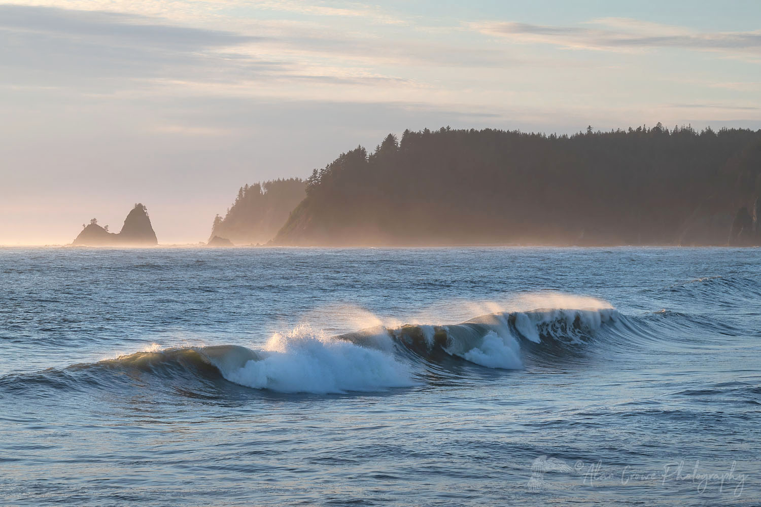 Waves approaching Rialto Beach Olympic National Park Washington #71911