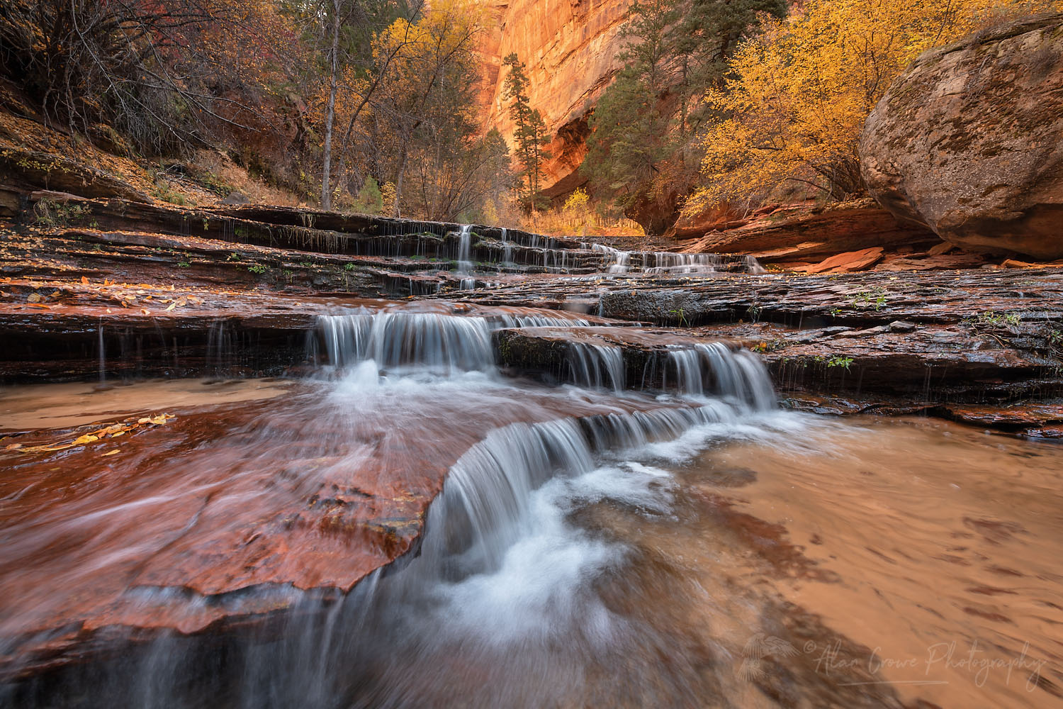 Archangel Falls on Left Fork North Creek, Zion National Park #76762