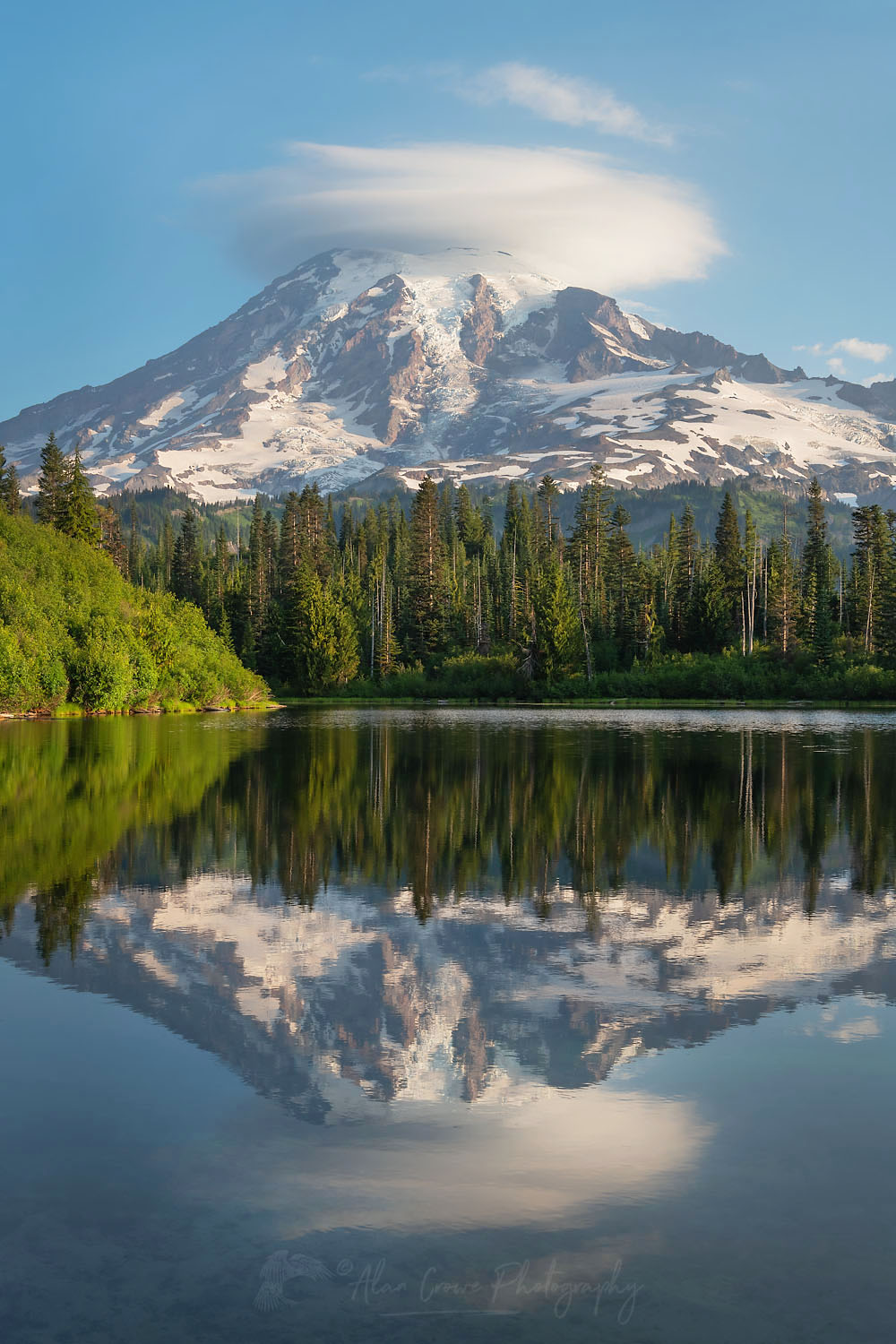 Mount Rainier reflected in Bench Lake Mount Rainier National Park #73143