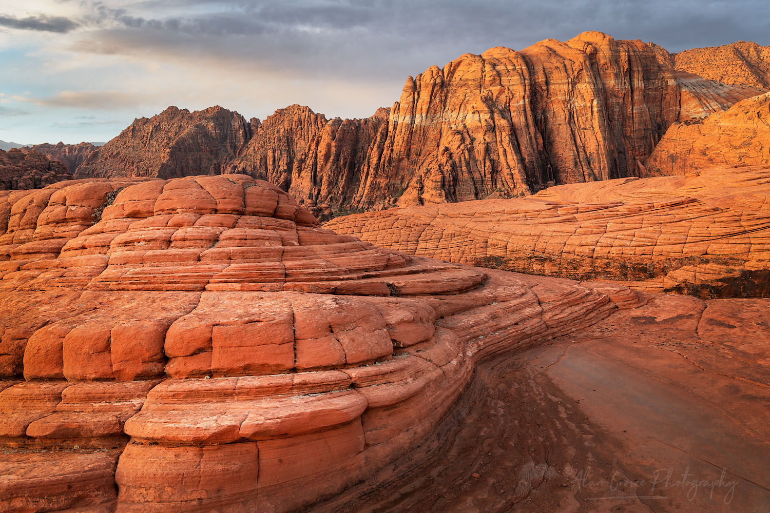 Petrified Dunes slickrock formations, Snow Canyon State Park Utah #77054b
