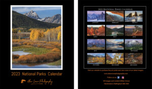 2023 national parks desktop calendar