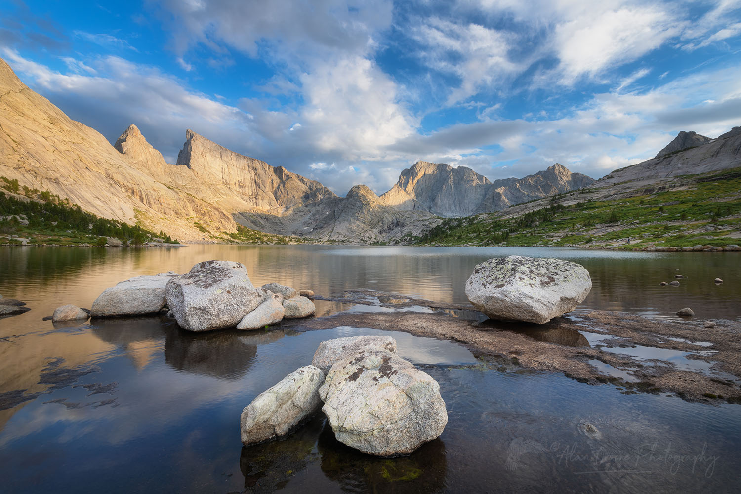 East Temple and Temple Peaks. Bridger Wilderness Wind River Range Wyoming #78671or