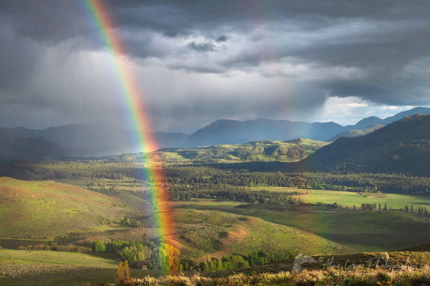 Rainbow over Methow Valley North Cascades Washington #7772