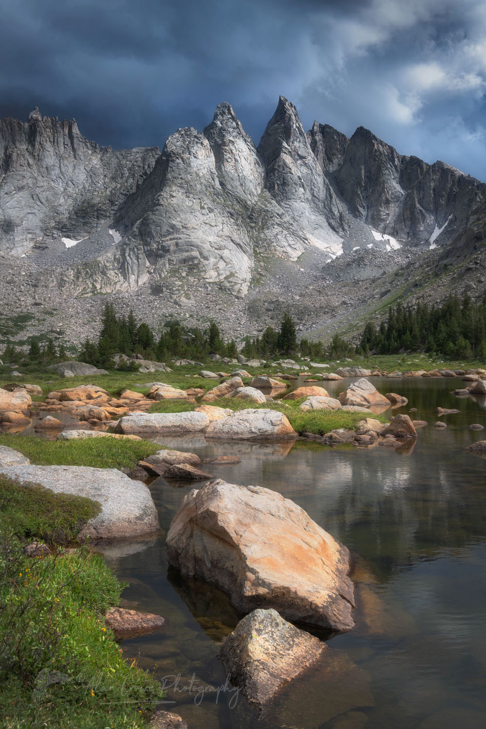 Shadow Lake, Bridger Wilderness. Wind River Range Wyoming #78071or